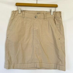 JAG jeans khaki tan skirt pull-on classic fit casual skirt chino cotton size 10